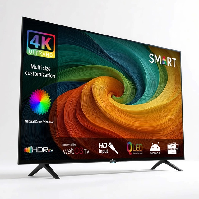 Manufacture High Definition LED & LCD Smart TVs 19 24 32 43 50 55 60 65 Inch 2K 4K Android Smart Large Screen TV