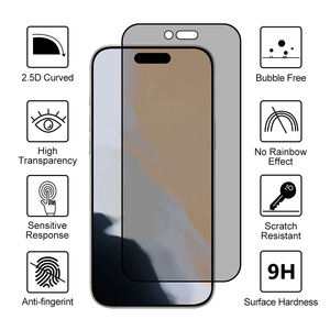 ฟิล์มกันรอยแบบป้องกันการมองเห็น สำหรับ iPhone 17 Air 16E 16 15 Plus 17 Pro Max กระจกกันรอยป้องกันการสอดแนม สำหรับ iPhone 14 13 12 11 XR XS Max - Product Image 4