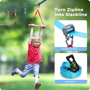 Parcours d'obstacles Ninja pour enfants en plein air, kit Ninja, parcours d'obstacles Ninja pour enfants, équipement Ninja - Product Image 3