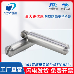 Eight Directions 304 Stainless Steel GB831 Headless Cylindrical Pin M2 M3 M4 External Thread Screw Shaft Industrial Grade - Product Image 4