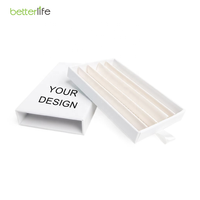 Boîte d'emballage coulissante à bouton, en carton recyclable mat, écologique, imprimée sur mesure, avec logo personnalisé, à l'épreuve des enfants