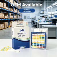 Bandelettes de test de pH universelles, papier de test de pH 0-14
