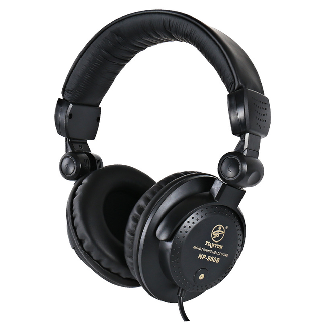 Headband 3.5 mm HP-960B Wired Music Gaming DJ Studio Recording Headset Professional Monitor Earphones for Mixer
