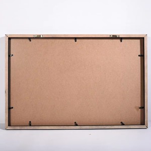 Cadre de présentation pour disques vinyles, style <span class=keywords><strong>Jukebox</strong></span>, avec découpe en arche, en bois noir, avec crochets à dents de scie et pinces à ressort, pour montage mural, décoration musicale - Product Image 5
