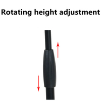 Support de microphone de batterie réglable sur mesure de haute qualité pour fournisseur OEM, support de microphone sans fil inclinable