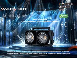 Luz Retro DMX RGB+<span class=keywords><strong>ALC</strong></span> de Doble Cabezal Empalmable con Efectos Especiales - Product Image 1