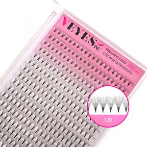 VEYES inc pointy base lashes pre made 3d volume fans korean eyelashes suppliers handmade premade fans Eyelash Extensions