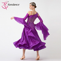 B-23111 personnalisé nouvelle robe de danse de salon standard international robes de danse de salon en soie perlée de haute qualité à vendre