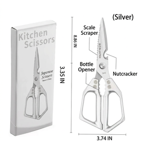 Ciseaux de cuisine robustes en acier inoxydable, ciseaux à volaille, ciseaux à découper la viande, poignée ergonomique pour poulet et poisson - Product Image 5