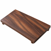 Meilleures ventes : Plateau de service sur piétement en bois de noyer massif, planche à charcuterie décorative sur pied pour la décoration intérieure et les événements traiteur