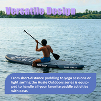 Planche de SUP gonflable tout usage 10'x31" 260L en Drop Stitch DWF PVC avec pagaie en carbone, certifiée CE EN ISO, impression personnalisée, pompe et kit de réparation