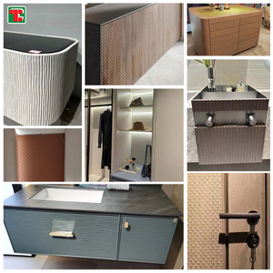 Rắn gỗ slat rãnh tường siding Bảng điều khiển Tấm ván gỗ Hội Đồng Quản trị Ốp cho nền bức tường - Product Image 4