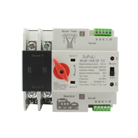 Interrupteur de transfert automatique double alimentation ATS 63A 100A 125A 2P 3P 4P pour onduleur solaire