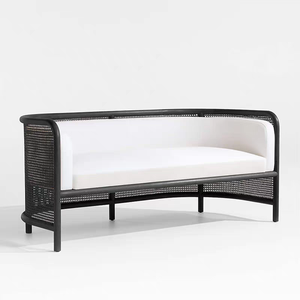 Factory Supply Hotel Commercial Couch Living Room <b>Sofas</b> <b>Rattan</b> Wedding Lounge Set Wooden - Product Image 3