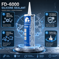 Scellant neutre FEIDU FD-6000 pour surfaces en pierre intérieures et extérieures, imperméable, de haute qualité, durable, pour le remplissage et l'étanchéité du verre