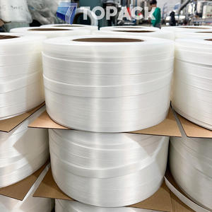 ओम ओटम फैक्ट्री डायरेक्ट पॉलिएस्टर कम्पोजिट स्ट्रैपिंग रोल 13 मिमी 16 मिमी 19 मिमी 25 मिमी 32 मिमी 1/2 5/8 1-1/4 इंच का यार्न स्ट्रैप्स - Product Image 4