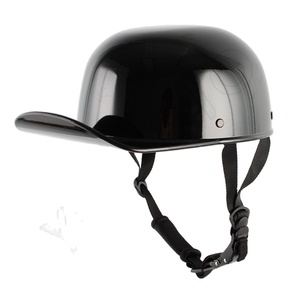 Casco Medio YHMOTO para Motocicleta, Estilo Retro Universal para Scooter, con Visera Larga, Cascos para Moto Vintage - Product Image 1