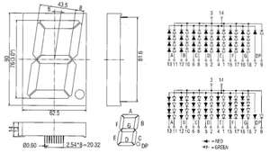 Layar LED Tujuh Segmen Satu Digit Ukuran Besar <span class=keywords><strong>3</strong></span> Inci Umur Panjang Houkem-30012-BB Terlaris - Product Image 5