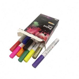 Permanent <b>Paint</b> Marker Pen <b>Set</b> Custom Medium Tip Assorted Colors Oil Based Markers With Logo - Product Image 2