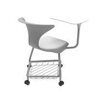 Chaise de formation mobile moderne avec tablette d'écriture, chaise de bureau ergonomique réglable pour salle de classe, conférence, hôpital, bureau à domicile
