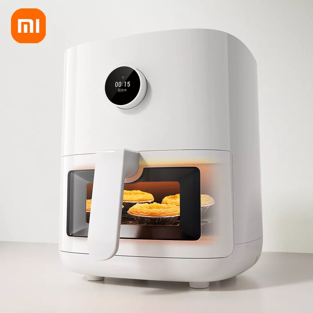 Xiaomi Mijia Nồi Chiên Không Dầu Thông Minh Lò Nướng Không Dầu Cửa Sổ Màn Hình OLED 4L Pro Điều Khiển Bằng Ứng Dụng Mijia 220V