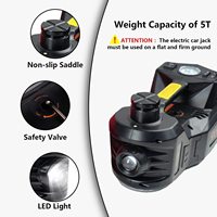 Cric hydraulique électrique portable puissant ROGTZ TY-EHJ10 CE 12V 5 tonnes pour voiture, kit de levage au sol, clé à douille pour pneus