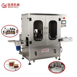 High quality small volume lyophilized powder/essential oil filler automatic bottle filling and capping packing machine line