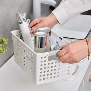 Panier de rangement en plastique pour enfants, fournitures diverses, petit panier organisateur, vente en gros avec poignée pour la maison, directement de l'usine - Product Image 5