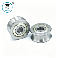 Roue de guidage à gorge en U en acier de haute qualité LFR5301-20, poulie à roulement personnalisable OEM, rouleau de guidage de convoyeur à gorge en acier