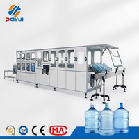 Machine de remplissage d'eau automatique 600BPH pour seaux de 5 gallons, ligne d'embouteillage compacte pour mini-usine d'eau minérale