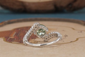 Anillo de Compromiso de Lujo con Diamante Cultivado en Laboratorio de Oro de 14K Premium para Mujer, Diamante Sintético Certificado por IGI, Corte Brillante, Anillo de Boda Fino - Product Image 3