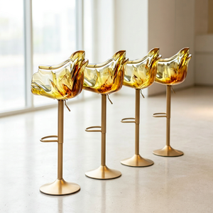 Silla de Bar de Acrílico Transparente, Taburete Giratorio Hecho a Mano, Asiento de Lujo para Salón, Hotel y Sala de Estar - Product Image 1