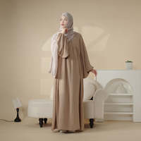 Nisamodest Nouvelle Robe Abaya Maxi Sans Couture Grande Taille pour Femmes Musulmanes, Coupe Ample, Élégante, Chic, Luxueuse et Fluide pour l'Été, Vente en Gros