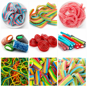 Bonbons japonais Offre Spéciale Long Stick Soft Gummy Candy Assortiment Saveur Bonbons Pailles Aigre Rempli <span class=keywords><strong>De</strong></span> Réglisse Gummy Sticks - Product Image 2