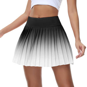 Faldas de <span class=keywords><strong>Tenis</strong></span> y Bádminton Aoyema Personalizadas para <span class=keywords><strong>Mujer</strong></span>, Ropa Deportiva de Alta Calidad con Degradado de Color, de Secado Rápido, Cintura Alta y Plisadas - Product Image 4