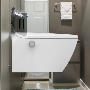 Inodoro de una Pieza con Diseño Contemporáneo, Cisterna Oculta, Bidé con Función de Autolimpieza - Product Image 6