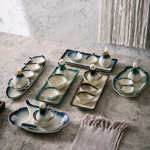 Thiết kế mới đặc biệt cho Thẩm mỹ viện tinh dầu ấm đun nước tinh dầu bát đĩa gốm khay Spa công cụ massage chai nước hoa - Product Image 2