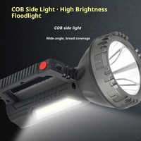 Lampe torche ABS rechargeable par USB, longue portée, portable, multifonction, LED rechargeable 18650 IP20