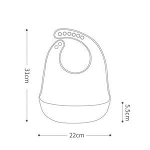 Tierthemen Silikon-Baby-Lätzchen Lebensmittelqualität Silikon BPA-frei Kinder-Silikon-Fütterungs-Baby-Lätzchen mit Speisenfänger - Product Image 6