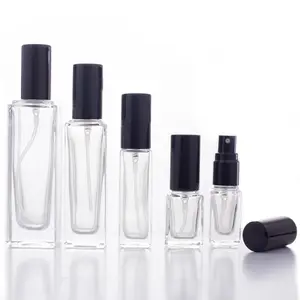Cosmetic Packaging Transparent 30ml Spray Perfume Bottle Refillable Glass Perfume Spray Bottle