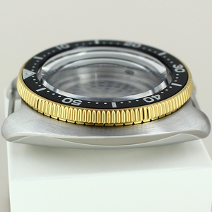 Boîtier de montre de plongée de haute qualité 44 mm en acier inoxydable or-argent, verre saphir 20 ATM, compatible avec les mouvements <span class=keywords><strong>Seiko</strong></span> NH34/35/36/38, pièces de modification - Product Image 4