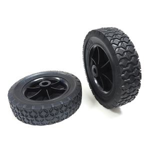 Petit pneu de roues pivotantes en caoutchouc solide de 6 pouces pour poulie de glacière avec jante et roulement - Product Image 2