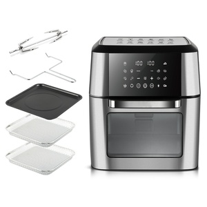 12L 20L forno da appoggio a convezione In acciaio inossidabile combinato 14-In-1 Design elettrico friggitrice ad aria tostapane comando digitale quadrato - Product Image 1