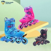 Patins à roulettes Flying Eagle S8 pour enfants, patins fantaisie pour débutants, garçons et filles, chaussures plates professionnelles, roues planaires réglables