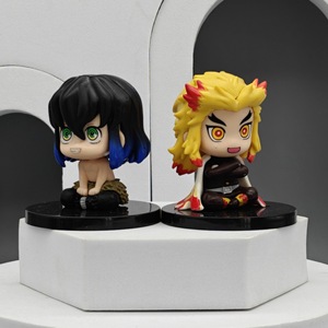 หุ่นสังหารปีศาจ kimetsu NO yaiba รุ่น Q tanjiro กล่องตุ๊กตา zenitsu blines Gacha พร้อมธีมหุ่นยนต์ - Product Image 6