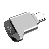 Lecteur de carte Mini TF Type-C 2.0, stockage externe, noir, extensible, pour clé USB C 2.0 Mini TF