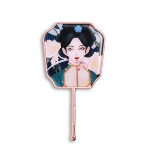 Espejo de Mano Metálico Delgado y Elegante con Logotipo Personalizado y Color Personalizado, Estilo Nacional Asiático, para Regalo de Niña - Product Image 3