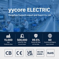 Disjoncteur miniature Yycore YYCEM10-63 C16 1P AC 16A 230/400V 10kA Courbe C IEC/EN 60898-1 CB CE UKCA