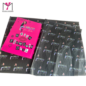กระดาษห่อของขวัญพิมพ์ลาย MUYANG CUSTOMIZE สีดำ พร้อมโลโก้ กันน้ำสองด้าน บรรจุภัณฑ์สำหรับเครื่องประดับแฟชั่น - Product Image 6