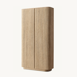 Armadi a <span class=keywords><strong>doppia</strong></span> porta mobili in legno con pannelli in rovere, - Product Image 2